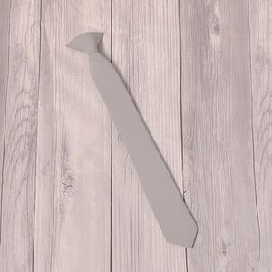 Boy’s Light Gray Clip-on Tie